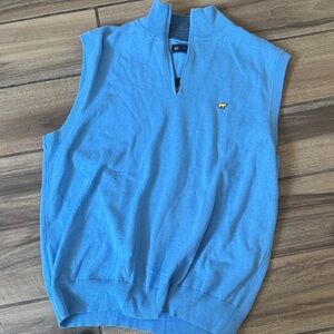 Men's Jack Nicklaus Classic Light Blue Zip-Up Sweater Vest